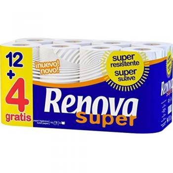 Renova Papel Higiénico Super Prom, 16 Rollos