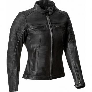 Chaqueta de cuero mujer Ixon Torque - Color Negro, Talla XL, Material: Cuero, Diseño: Moderno y elegante, Ideal para motociclistas, Con forro interior acolchado, Cierre frontal con cremallera, Bolsillos