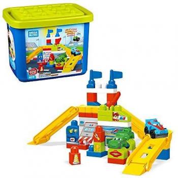 Mega Bloks Garaje de coches de carreras, juguete construcción bebé + 1 año