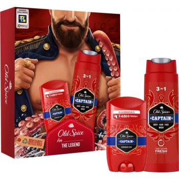 Lote de Regalo Old Spice Captain Dark con Desodorante en Barra y Gel de Ducha para Hombre