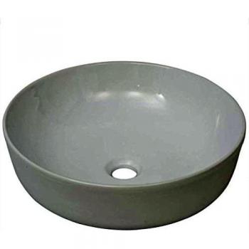 vidaXL Lavabo Moderno Redondo de Cerámica Blanco Lavamanos Cuarto de Baño Aseo