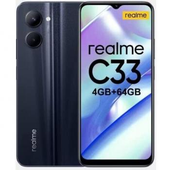 Realme C33 Smartphone 4GB RAM 64GB Storage Black Unlocked
