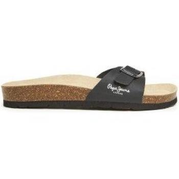 Pepe Jeans Women's Oban Clever Anatomical Flat Sandals Black