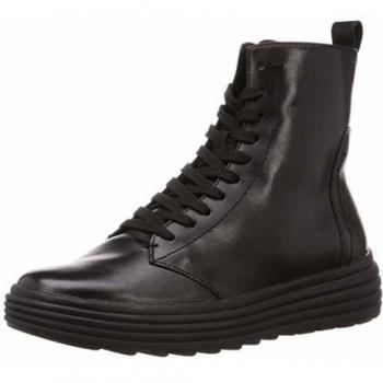 Geox Women's Phaolae Ankle Boots Smo Leather Black