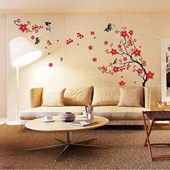 Walplus Stylish - Pegatinas Decorativas, diseño de cerezos en Flor y Mariposas