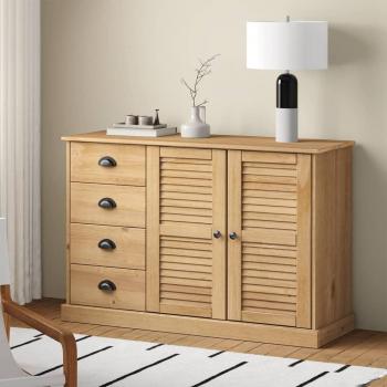 Aparador VIGO 113x40x75 cm de madera maciza de pino con cajones