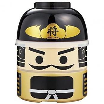 JoliBento - Tartera Bento, plástico ABS, sin BPA, Modelo Kokeshi Takeda, Plateado