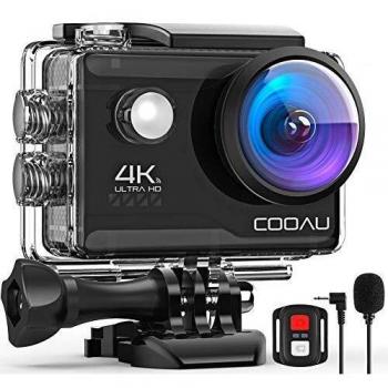 COOAU Cámara Deportiva 4K/30FPS 20MP WiFi