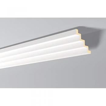 Cornisa decorativa moderna NMC Z51 Arstyl de poliuretano blanco, 2 m