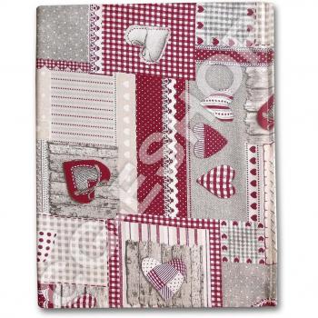 Mantel Algodón Tirano Rojo 140 x 140/180/240/300/360 90 x 90 Camino
