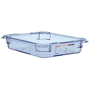 Recipiente para Alimentos Araven GN 1/2 de ABS Azul, 3900ml, 32.5x26.5x6.5 cm