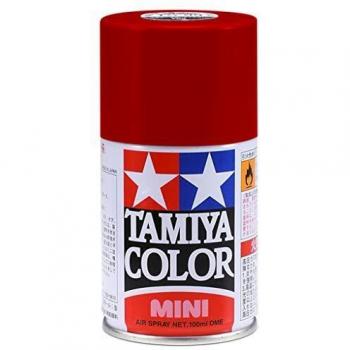 Spray Tamiya TS33 - Pintura acrílica en aerosol de 100ml color rojo mate