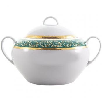 Bohemia Saphyr Greca Sopera, Porcelana, Verde, 30x30x26 cm