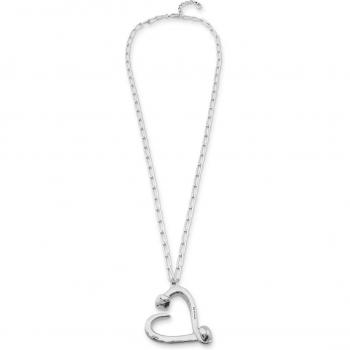 UNO de 50 Silver Plated Heart Link Pendant Necklace for Women