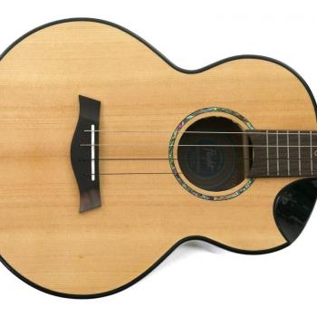 Flight Aurora Solid Top Baritone Electro-Acoustic Ukulele