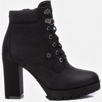 Botines de mujer Refresh 172383 con tacón alto y cremallera lateral en color negro