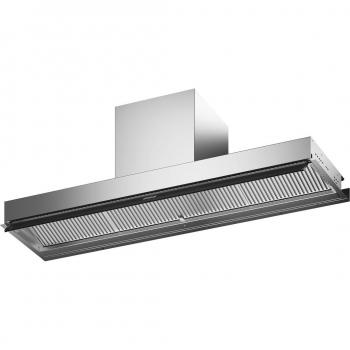 Campana Decorativa Franke 120 cm Inoxidable/Cristal Negro con 3 Velocidades y Anticondensación