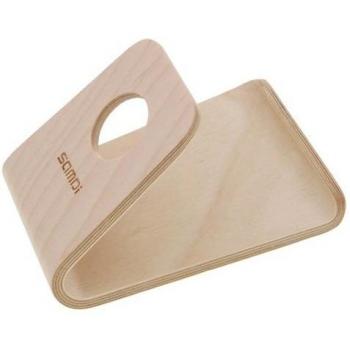 Soporte de Escritorio de Madera para Smartphone y Tablet - Diseño Moderno y Antideslizante - Beige