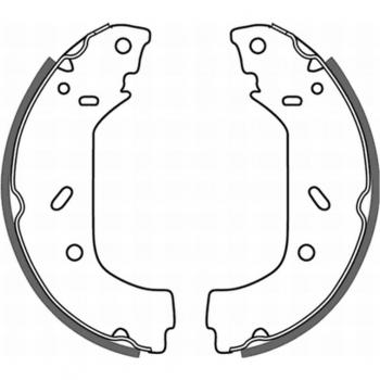 Juego de zapatas de freno ABE C0P015ABE, tipo: zapatas de freno, características: incluye un juego completo de zapatas para frenos, diseñado para vehículos específicos, fabricado con materiales de alta calidad para una