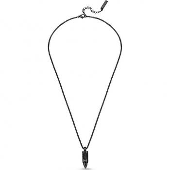 Collar de hombre Bullet de acero negro