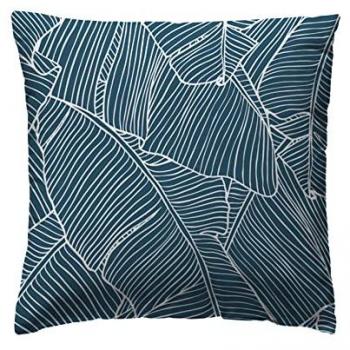 Funda de Almohada Banama 80x80 cm, algodón 200 hilos, color azul