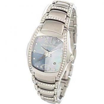 Chronotech Womens Analogue Quartz Watch with Stainless Steel Strap CT7896SS-12M