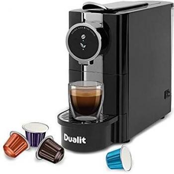 New Dualit Cafe Plus Capsule Machine Compatible W/ Dualit And Nespresso Capsules