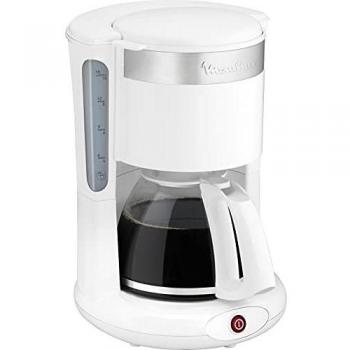 Cafetera de Filtro Moulinex Principio Plus 1,25 L Blanca - 10/15 Tazas, Con Porta-filtro Pivotante