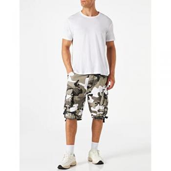 Brandit Savage Vintage Snow Camo Cargo Shorts for Men