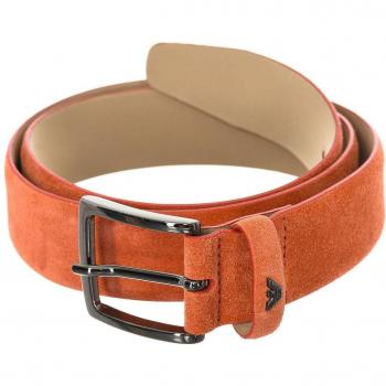 Cinturón de hombre Armani Jeans, cinturón de piel coral