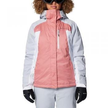 Chaqueta con capucha Columbia Snowy Summit Insulated rosa mujer - M, Chaqueta de esquí, color rojo, talla M