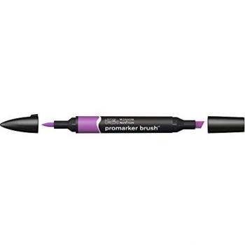 Rotulador BrushMarker Doble Punta con Punta Pincel Winsor & Newton Violeta (V546)