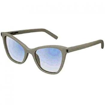 Saint Laurent Gafas anteojos SL 219 004 marco blanco de plástico del tamaño de 51 mm de gafas de sol de las mujeres