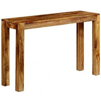 vidaXL Madera Mango Maciza Mesa Consola 118x35x76 cm Salón Comedor Sala Estar