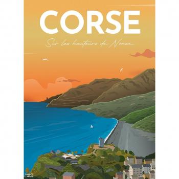 Puzzle 500 piezas Affiche de Córcega - Louis l'Affiche, Nathan