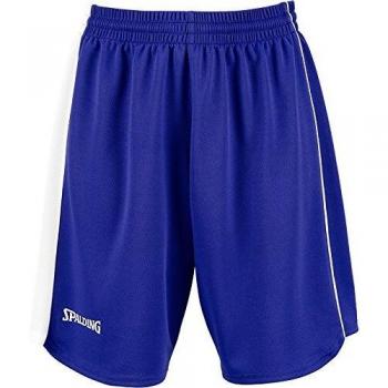 Spalding 4her II Shorts De Equipaciones, Mujer, Azul Royal/Blanco, XXXL