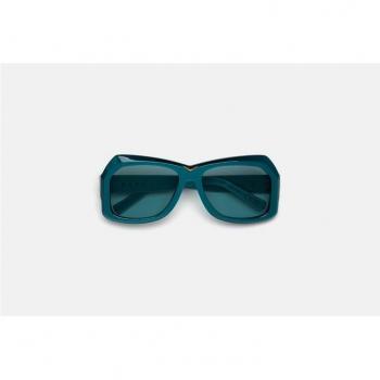 Marni Tiznit Metallic Teal Sunglasses, Blue, Size 57 MM