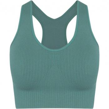 Top Deportivo Alta Sujeción Canalé Atlético Sostenible Samay Alpine Green de Born Living Yoga