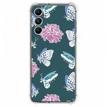 Funda Silicona Antigolpes para Samsung Galaxy A05s con Diseño de Flores 10