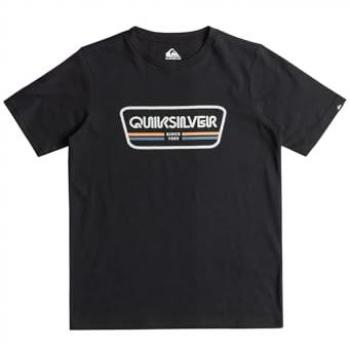 Camiseta de Manga Corta para Niños Quiksilver Range Life - Tallas 8-16 años - Color Negro