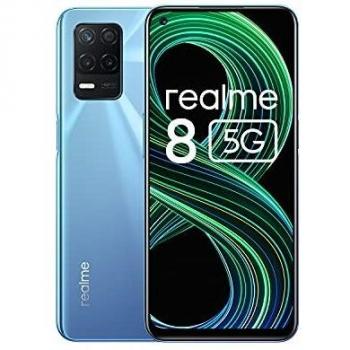realme 8 5G Smartphone Libre, Procesador Dimensity 700 5G, Pantalla Ultra Smooth de 90Hz, batería masiva de 5000m, cámara con 48MP y modo nocturno, Dual Sim, NFC, 4+64GB, Azul