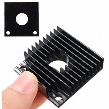 Alamor Impresora 3D 40X40X11mm Aluminio Negro disipador de Calor del extrusor de radiador Aleta de enfriamiento