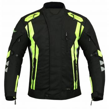 Chaqueta de motorista Hivis CJ7 para hombre, impermeable, de Ridex Amarillo YELLOW and Black S