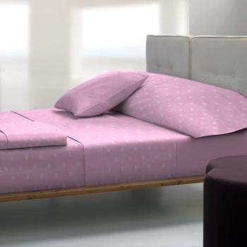 Tolrà TB010 - Juego de sabanas, 3 piezas, tacto vison, cama 105 x 190 / 200, color rosa
