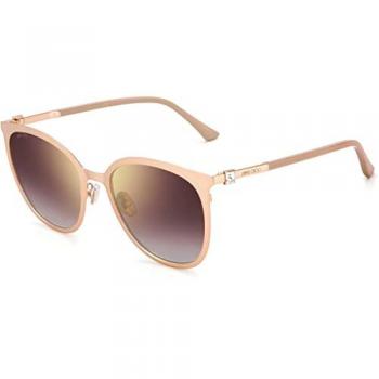 Jimmy Choo Gold Square Sunglasses, Yellow female, Size: ONE SIZE