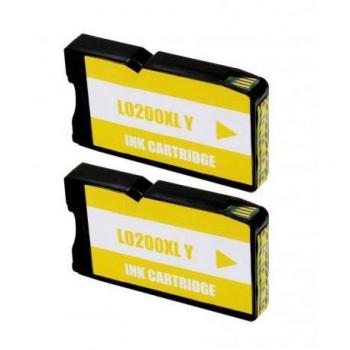 Compatible Lexmark 200XL High Yield Yellow Ink Cartridge Twin Pack (14L0200) Generic Replacement