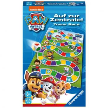 Juego de Mesa PAW Patrol - Carrera hacia la Central, para 2-4 jugadores a partir de 3 años, incluye personajes de la exitosa serie infantil