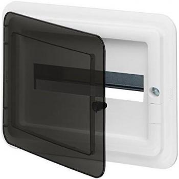 Centralino Estético Empotrado 12 Módulos DIN IP40 con Puerta Fumé Vimar V53112