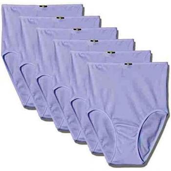 AVET 3167, Braguitas para Mujer, pack de 6, Blanco, Large