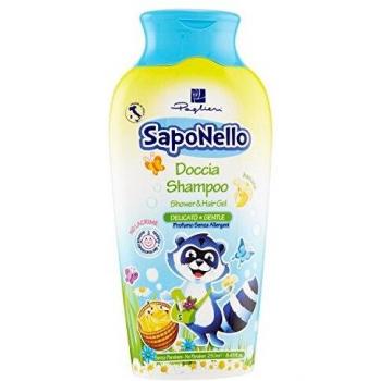 Gel de Ducha y Champú Delicado Saponello Banana 250 ml